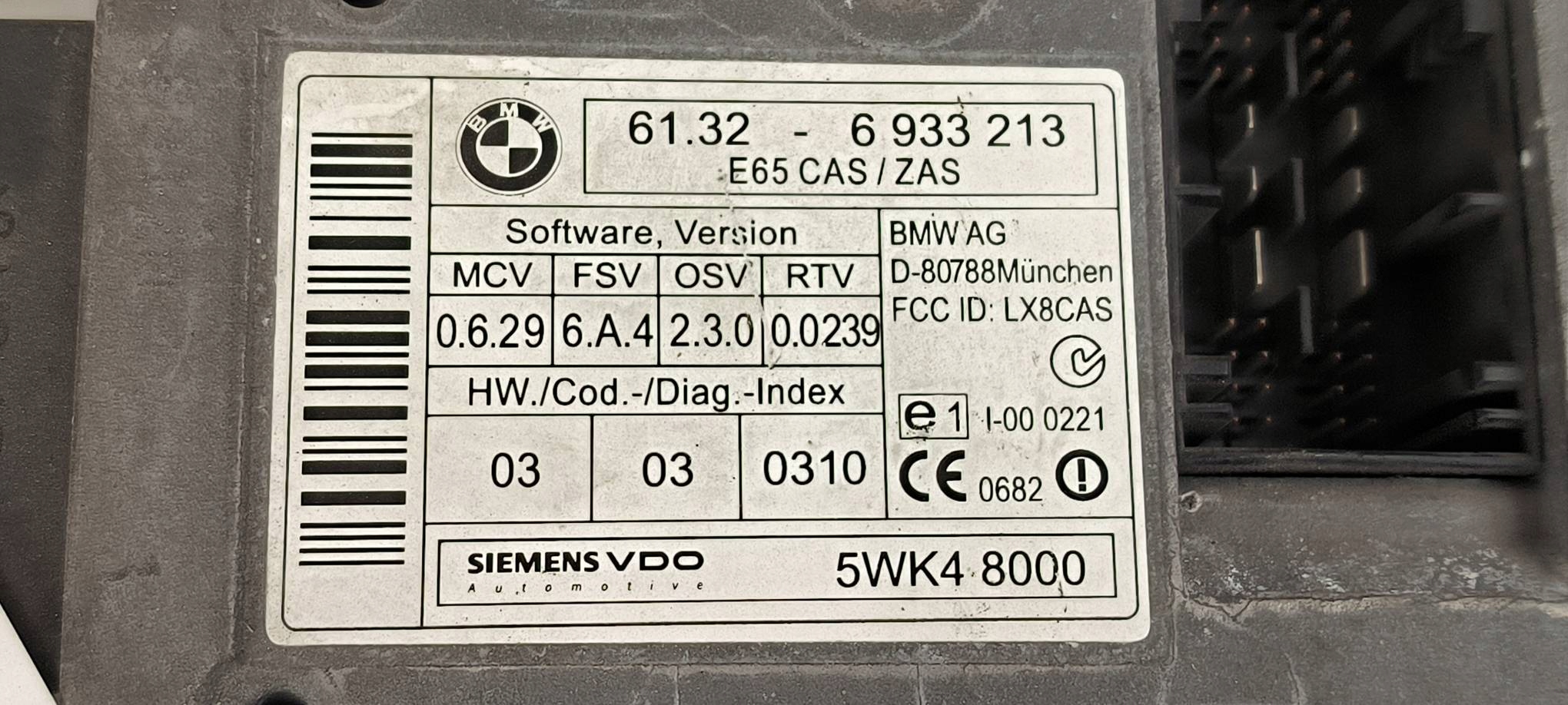 Allumage Module 6933213 BMW 740 D
