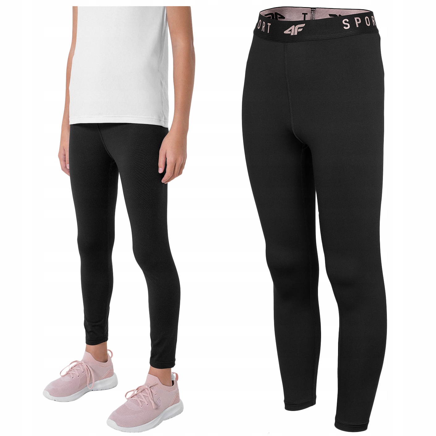 

Legginsy spodnie Dziecięce 4F JSPDF002 158/164