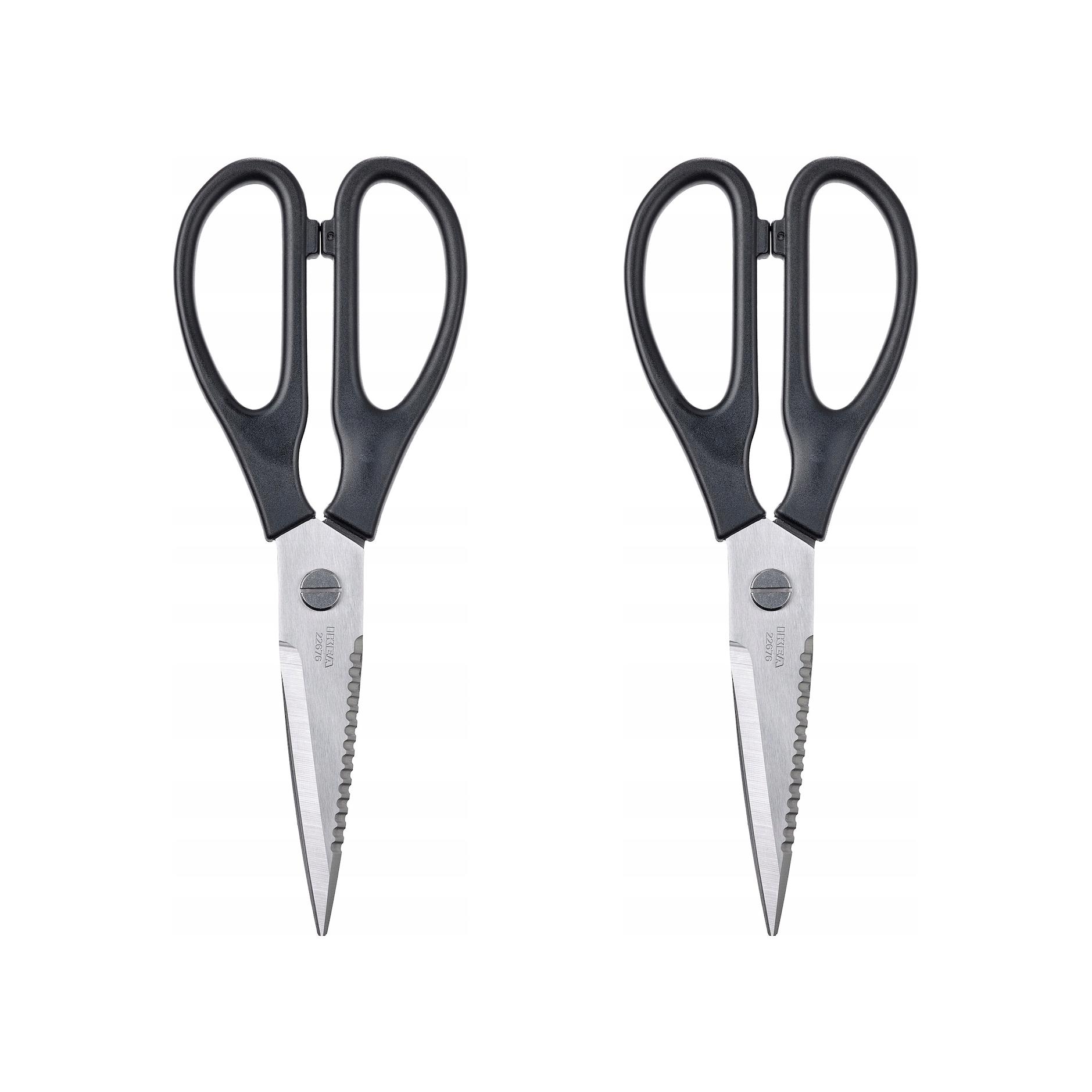 2 ks Kuchyňské nůžky Svartfisk nerezová ocel černé 22 cm