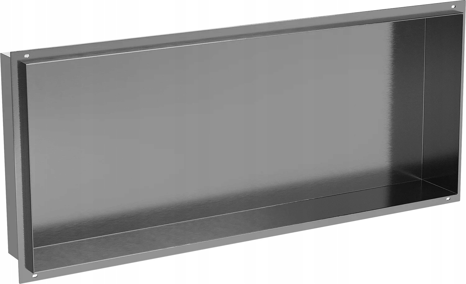Mexen X-Wall-NR nerezová nika do sprchy bez lemu 75 x 30 cm, broušená gun gray