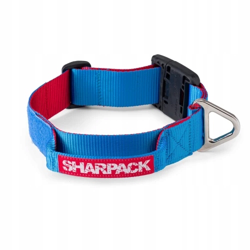 Sharp Pack Obroża z uchwytem Blue Red 40 XL