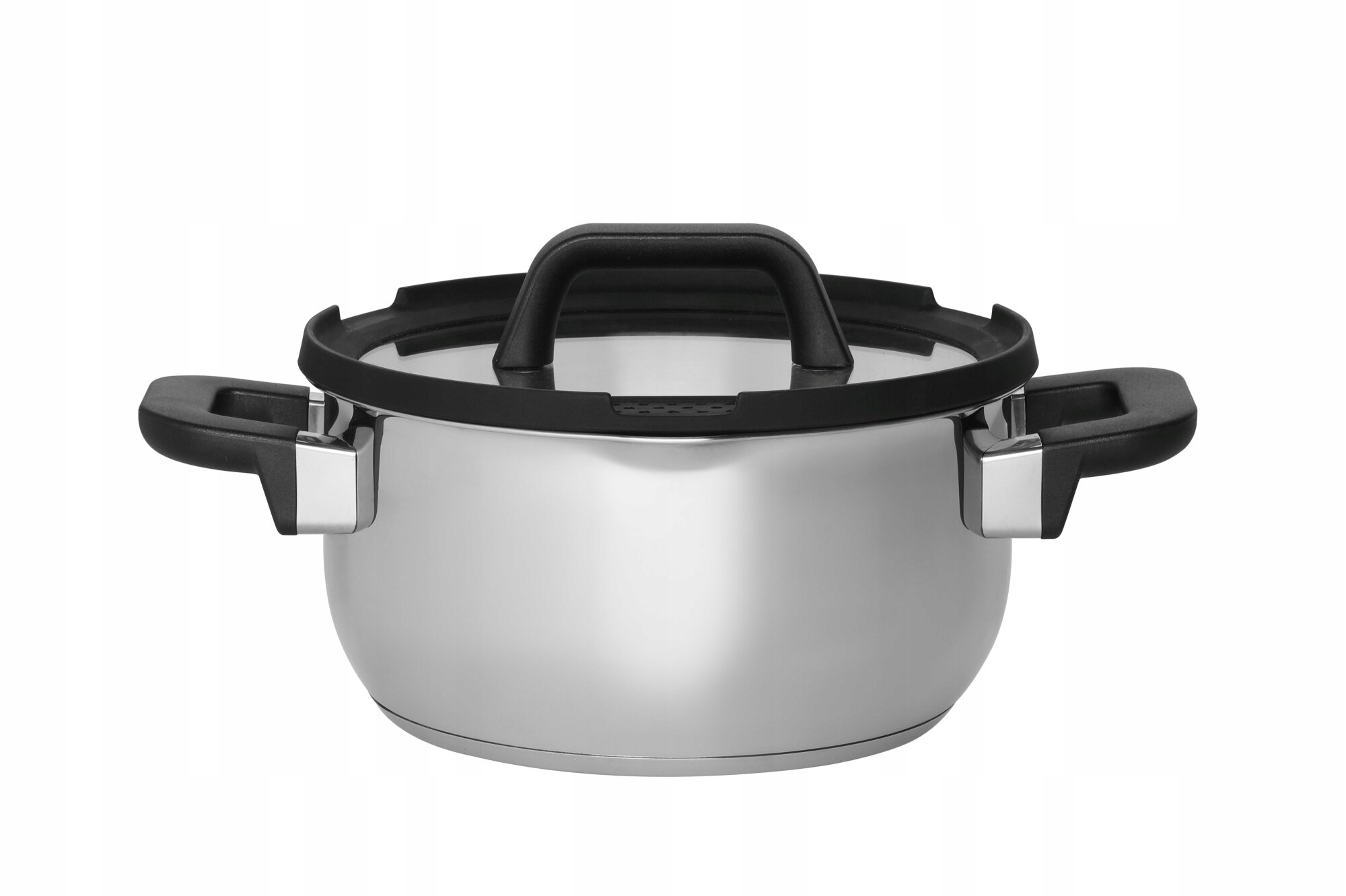 Hrnec Stříbrný Z Nerezové Oceli S Poklicí A Sítkem, Průměr 20 CM, 3 L