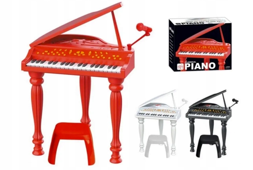 Pianino z krzesełkiem klawiatura dla dzieci z krzesełkiem