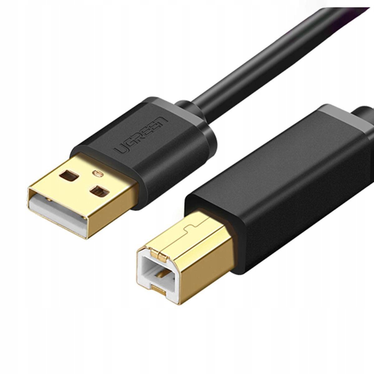 Ugreen Kabel Przewód Do Drukarki Usb-A Usb-B 5Gb/s 2M Czarny (Us210)
