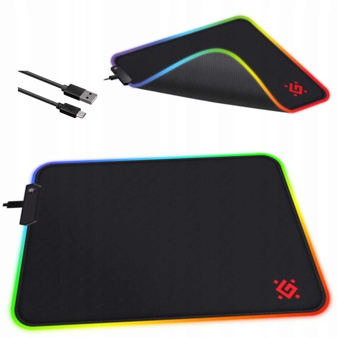 PODKŁADKA DEFENDER GAMING BLACK L LIGHT LED 350x300x4mm — 5
