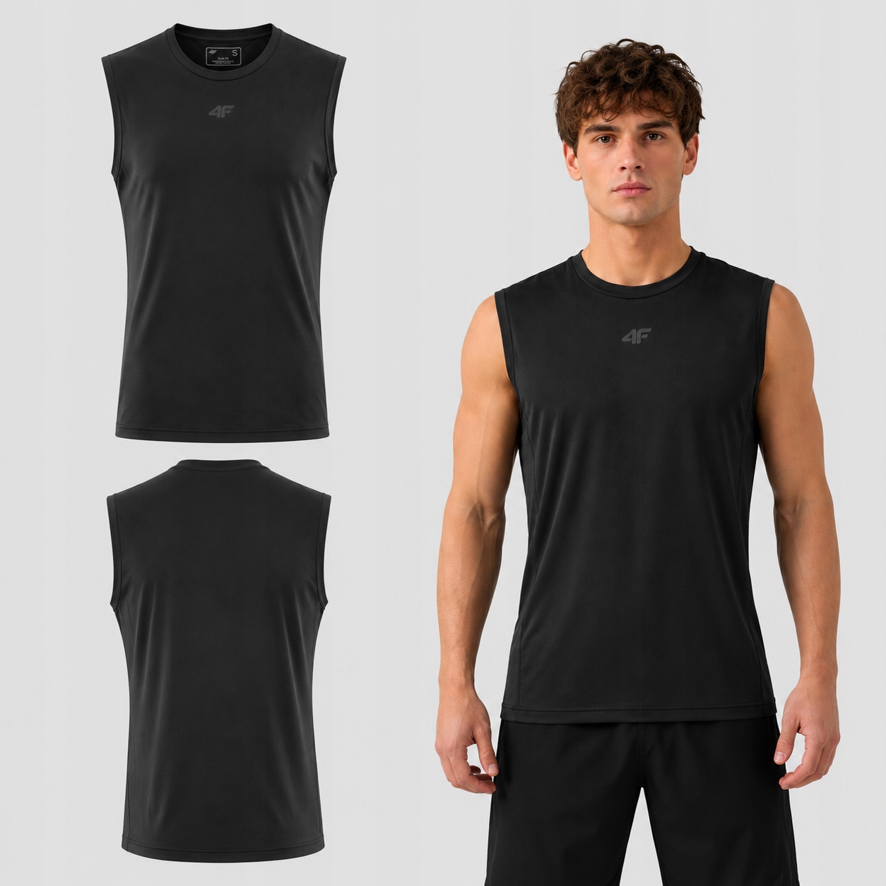 Koszulka Bez Rękawów 4F T-shirt Męski Sportowy Treningowy M M0911 SS26