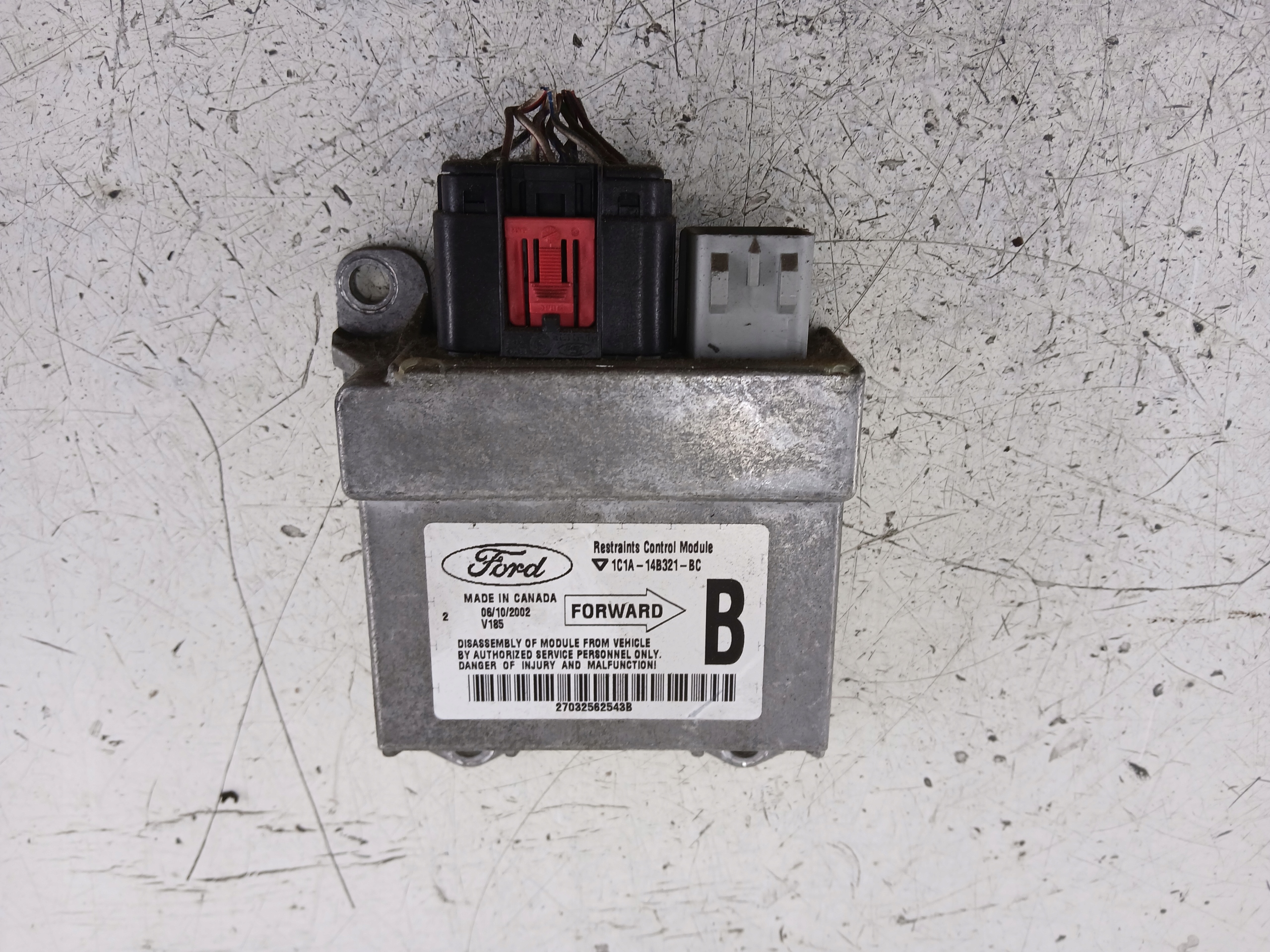 FORD TRANSIT MK5 modulo SENSOR airbag airbag POWIETRZNYCH 1C1A-14B321-BC