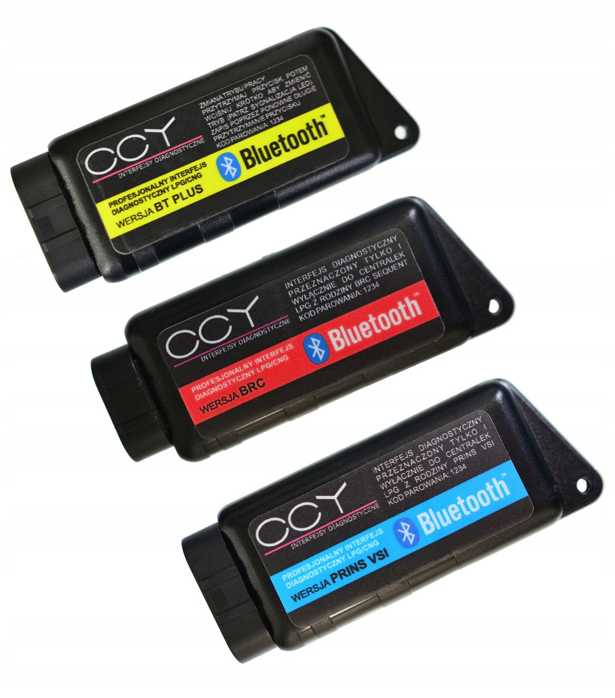 ZESTAW 3X INTERFEJS LPG BLUETOOTH DLA BRC + VSI Marka CCY