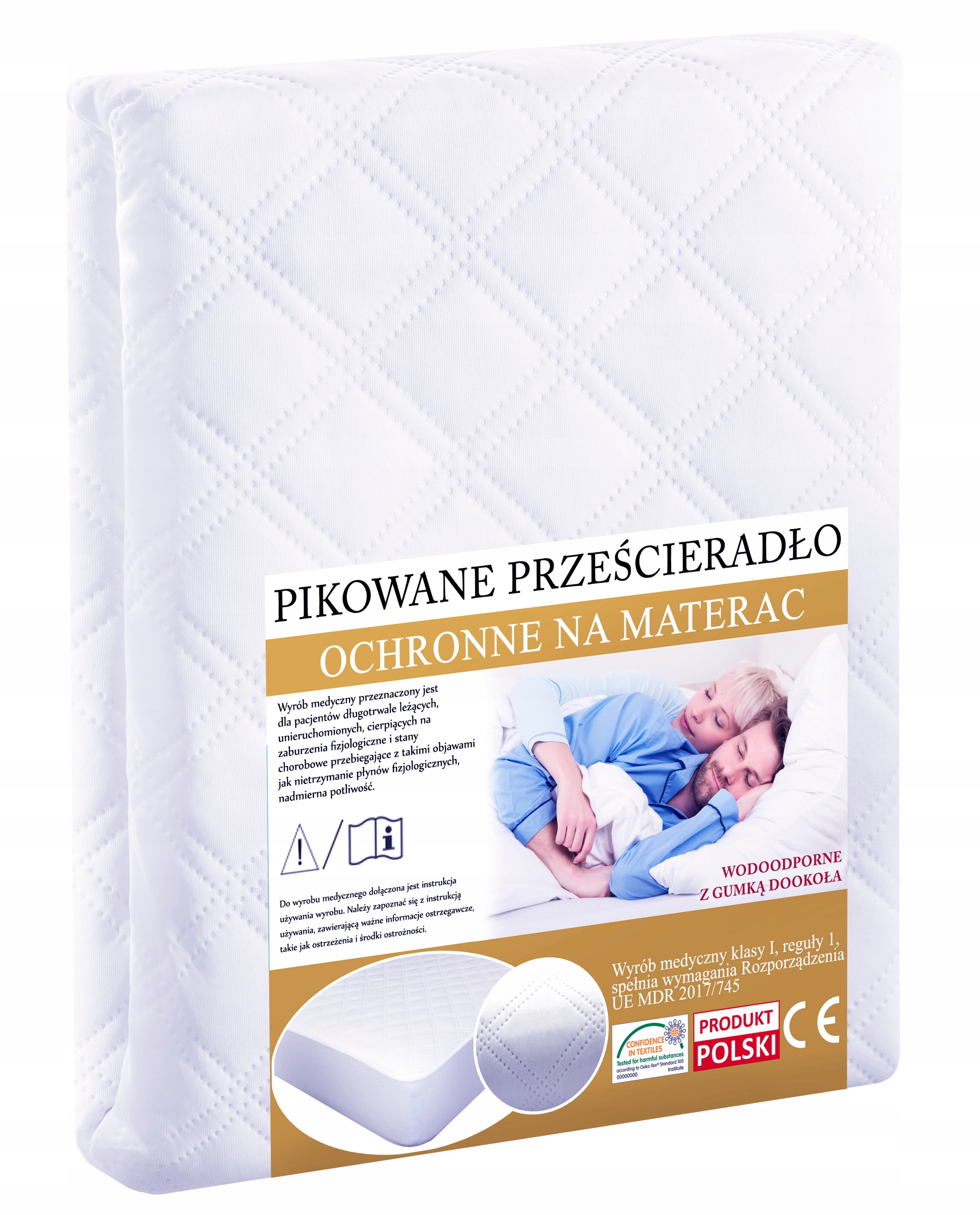 OCHRANIACZ NA MATERAC PIKOWANY WODOODPORNY 180x200 Z GUMKĄ DOOKOŁA 200x180 EAN (GTIN) 5907784507013