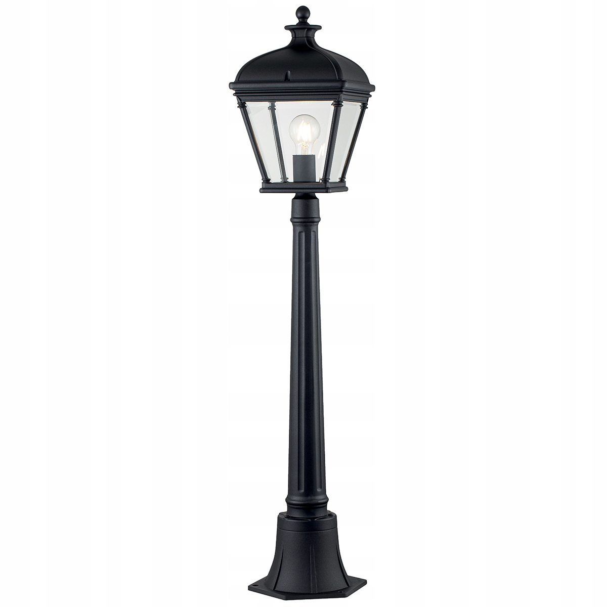 Venkovní zahradní dekorativní sloupek černý klasický IP44 104 cm Elstead