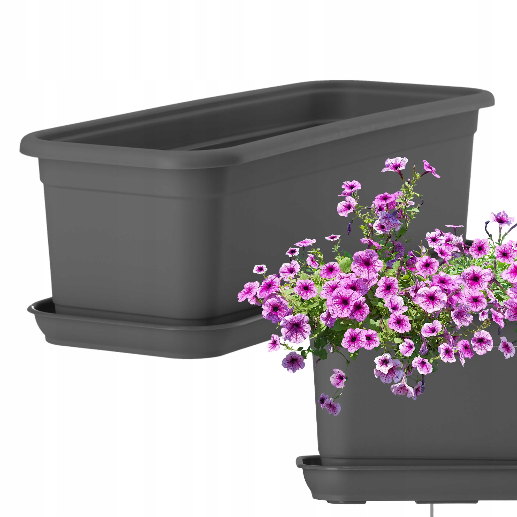 SKRZYNKA BALKONOWA DONICZKA 40cm + PODSTAWKA