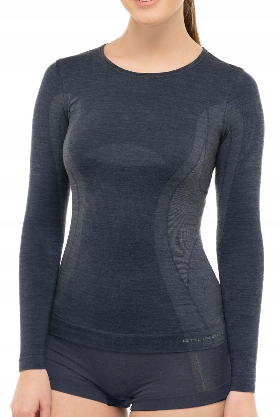 Tričko s dlouhým rukávem Brubeck LS11610 jeans [Velikost L]