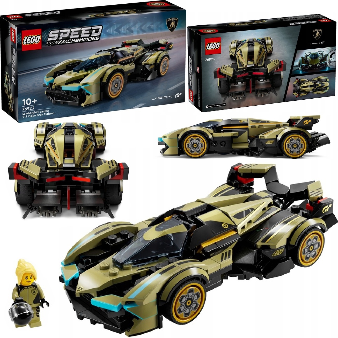 2x LEGO SPEED CHAMPIONS 76923 LUKSUSOWE LAMBORGHINI LAMBO V12 VISION GT