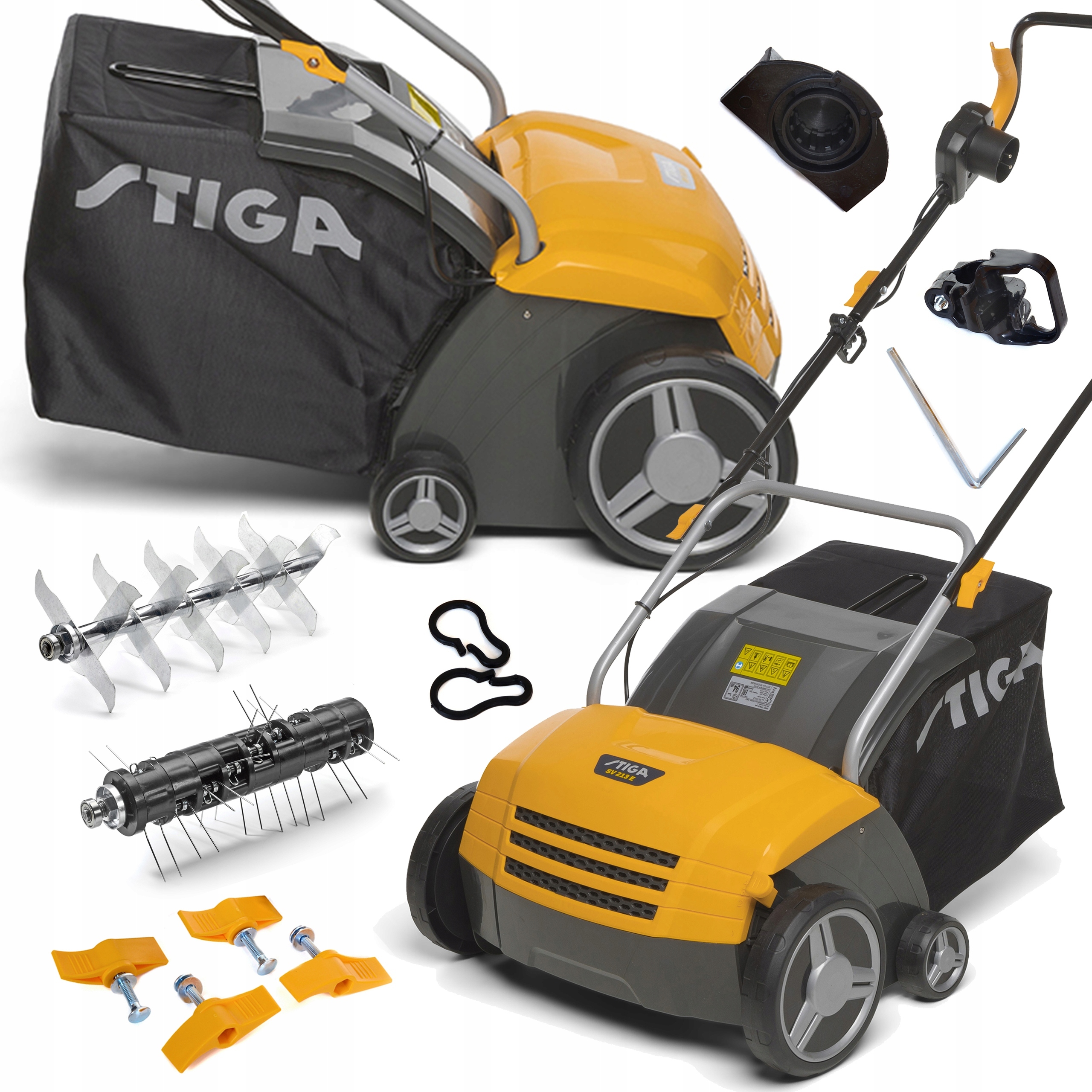 WERTYKULATOR STIGA SV 213 E ELEKTRYCZNY DWA WAŁKI