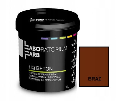 Hq Farba Do Betonu Posadzki Ogrodzeń Brąz 2,5L