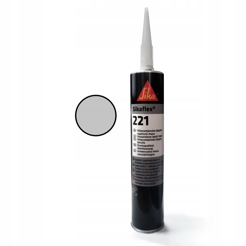 Sikaflex 221 клей герметик писает серый 300мл