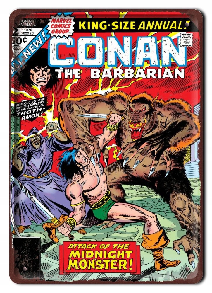 Komiks Plakat Metalowy Obrazek Conan #16920
