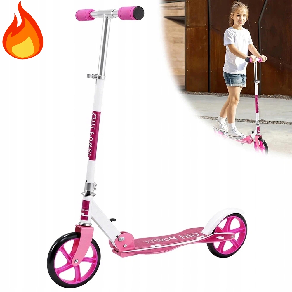 Hulajnoga Miejska Składana Z Pasem Łatwa Do Transportu I Przechowywania