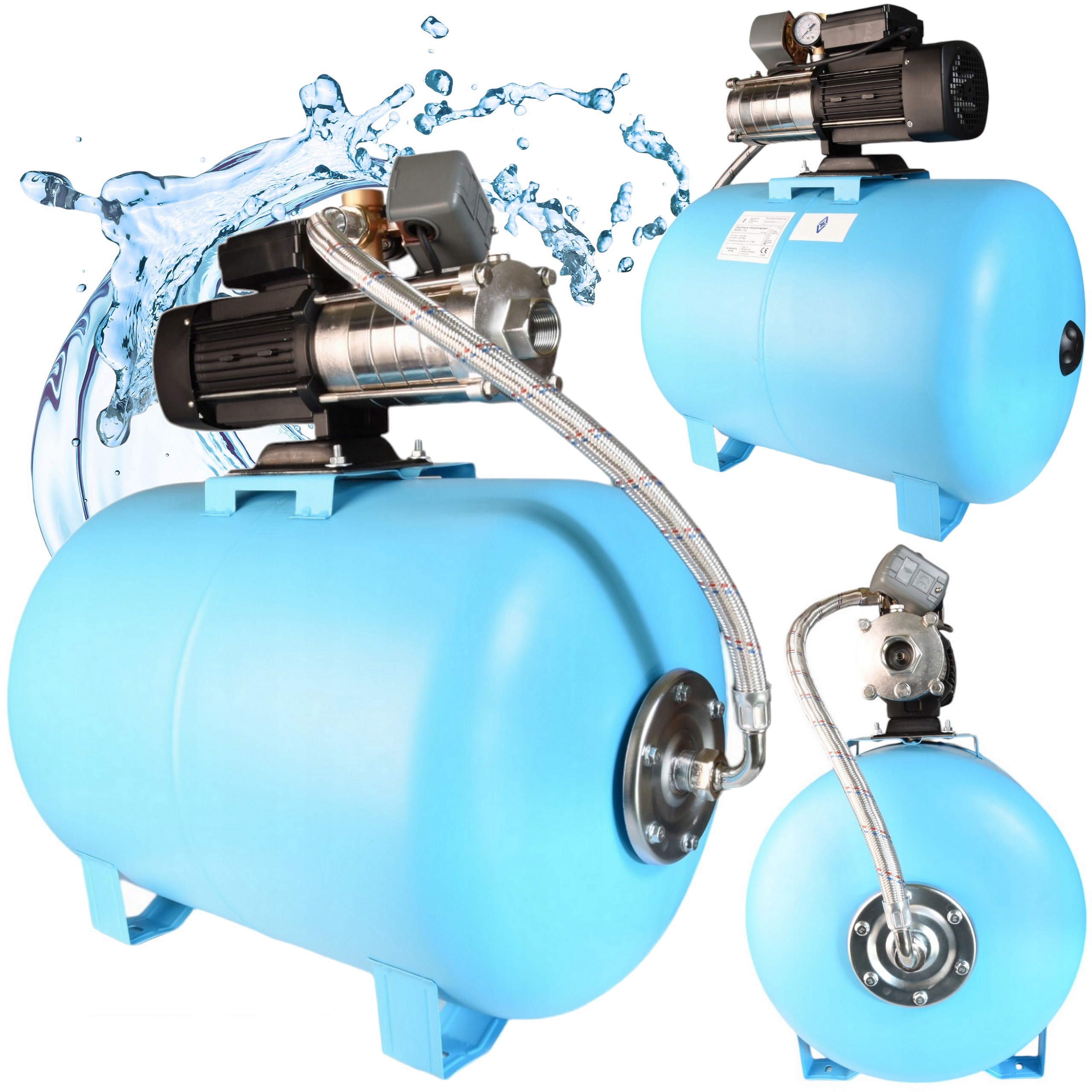 Hydrofor Na Vodu 100L Čerpadlo Alpinox 1100W Inox Premium 130 l/min Účinná Sila