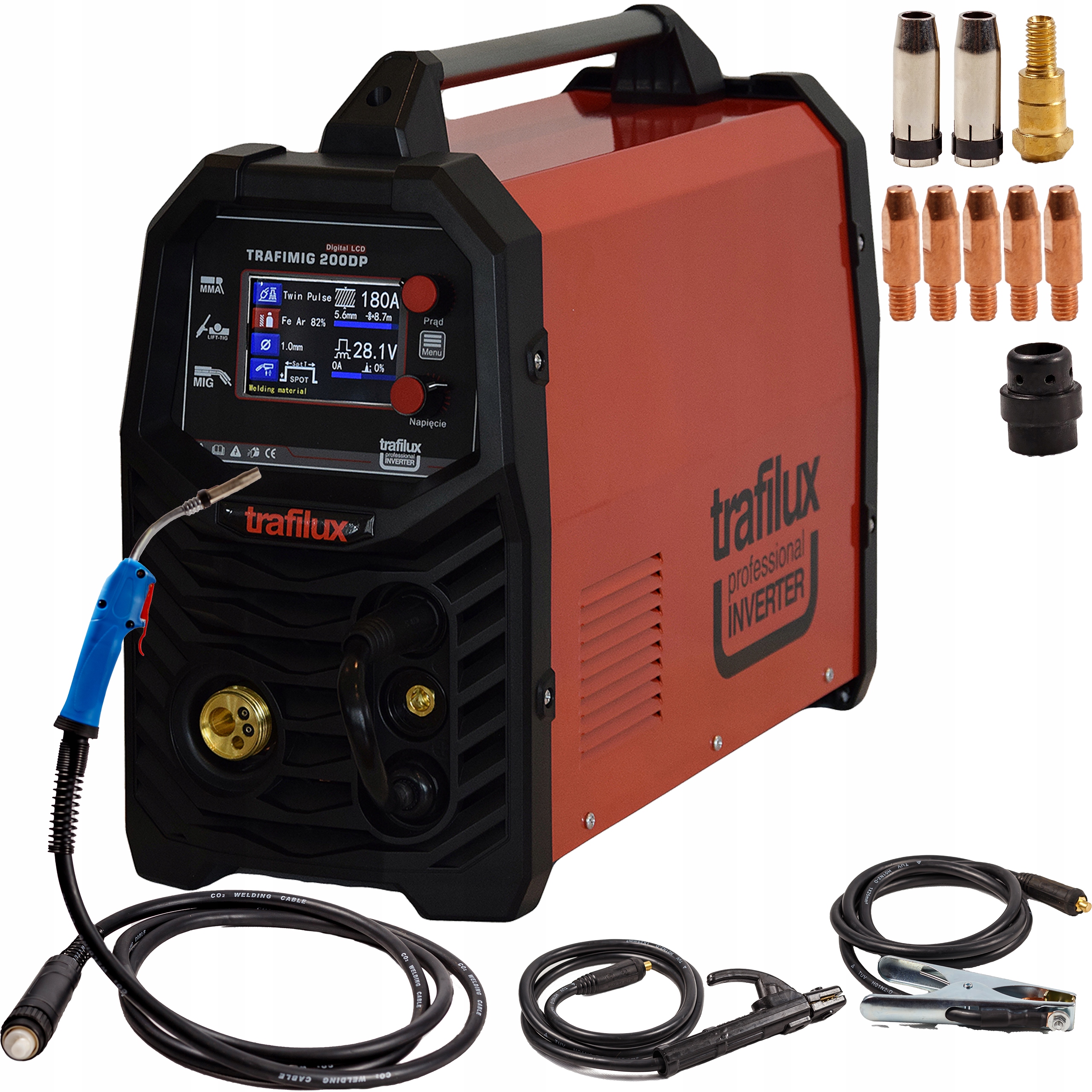 ЗВАРЮВАЛЬНИЙ АПАРАТ MIGOMA TRAFILUX 200A DUAL PULS 200A ALU.