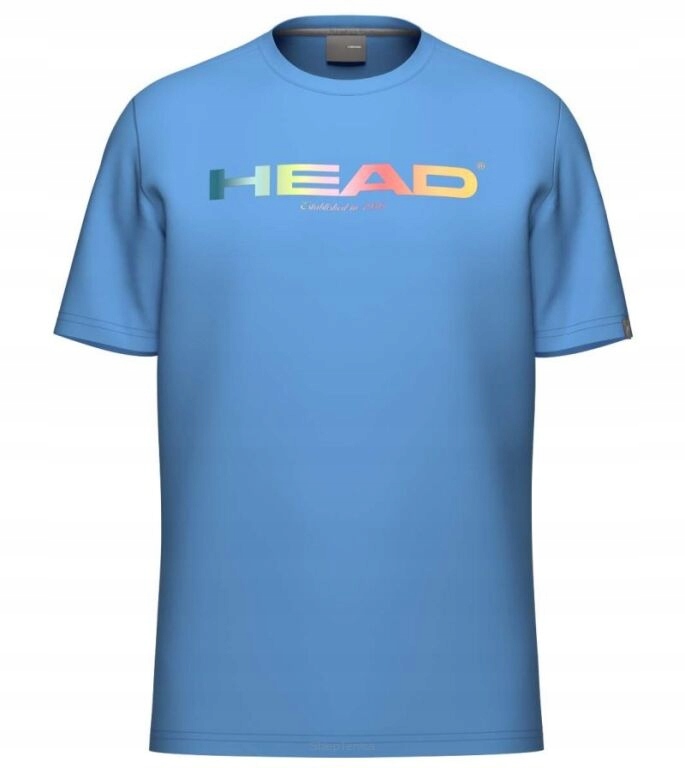 Koszulka tenisowa juniorska Head Rainbow T-Shirt Junior niebieska 176
