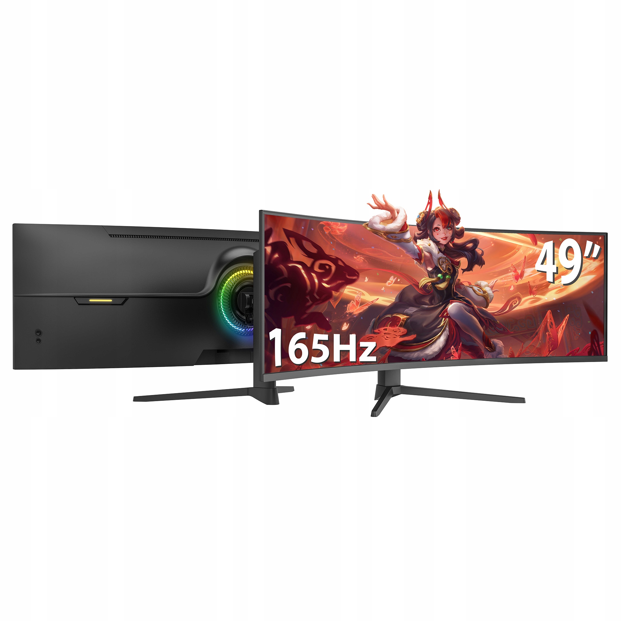 Monitor zakrivený 49" 5120x1440, 5K, 165 Hz, herný, Va, Rgb, Usb-c
