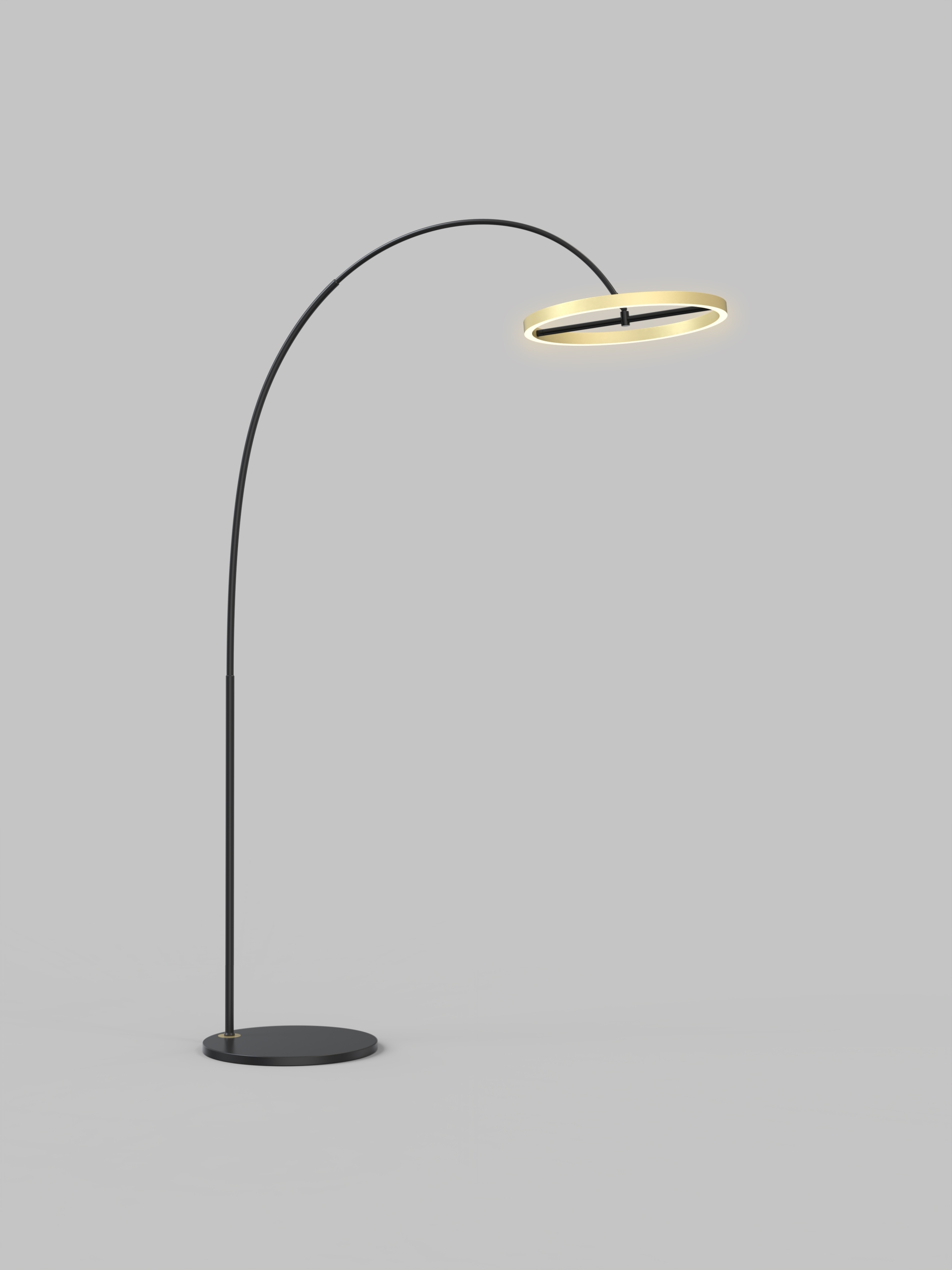 Podlahová lampa Brest – elegantná a moderná Led lampa v čiernej farbe