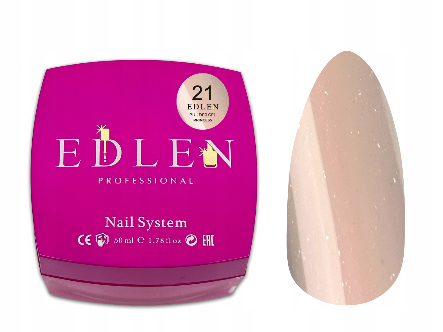 Builder Gel Princess 21– żel budujący z połyskiem