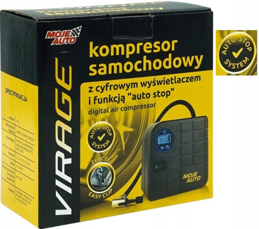 

Kompresor samochodowy 12v LCD cyfr. "Virage
