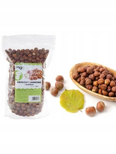 2x MIGOgroup Lískové Ořechy Loupané 500 g Přírodní