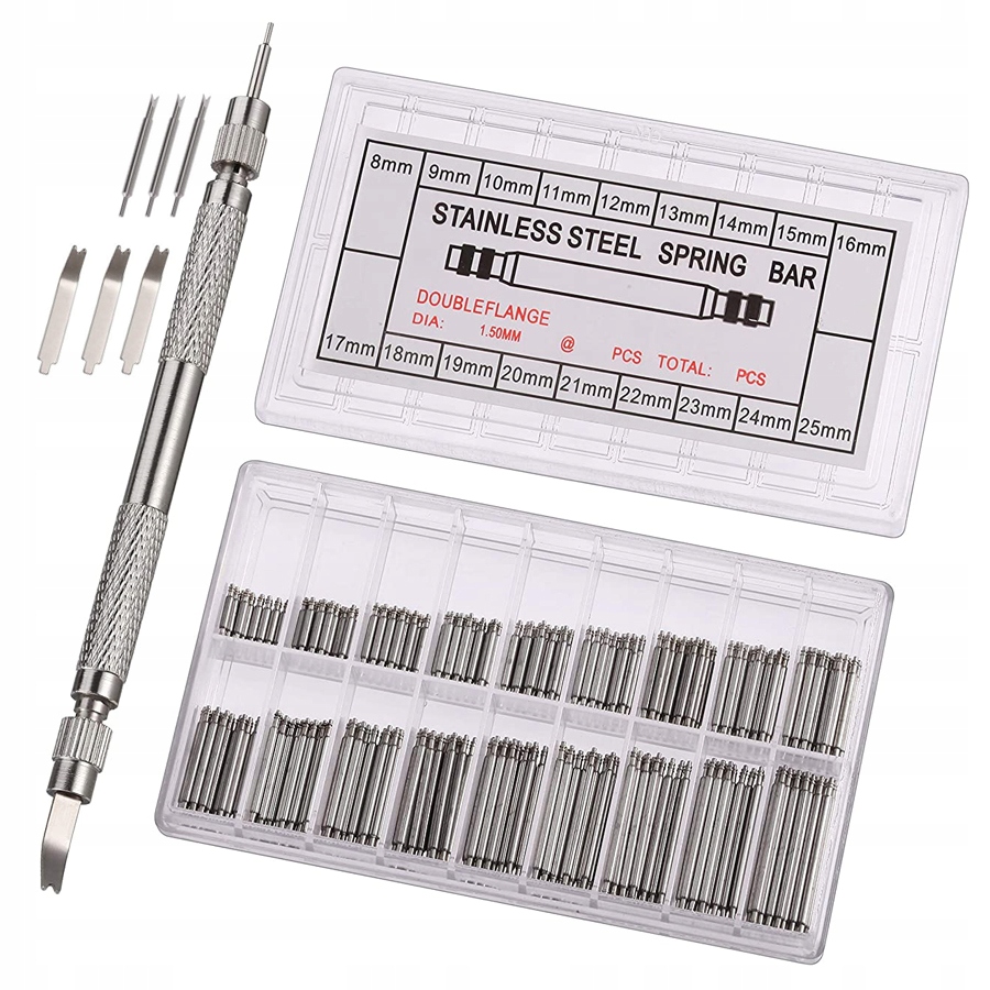 TELESKOPY DO ZEGARKÓW ZEGARKA PASEK UNIWERSALNY DUŻY ZESTAW 360 SZT