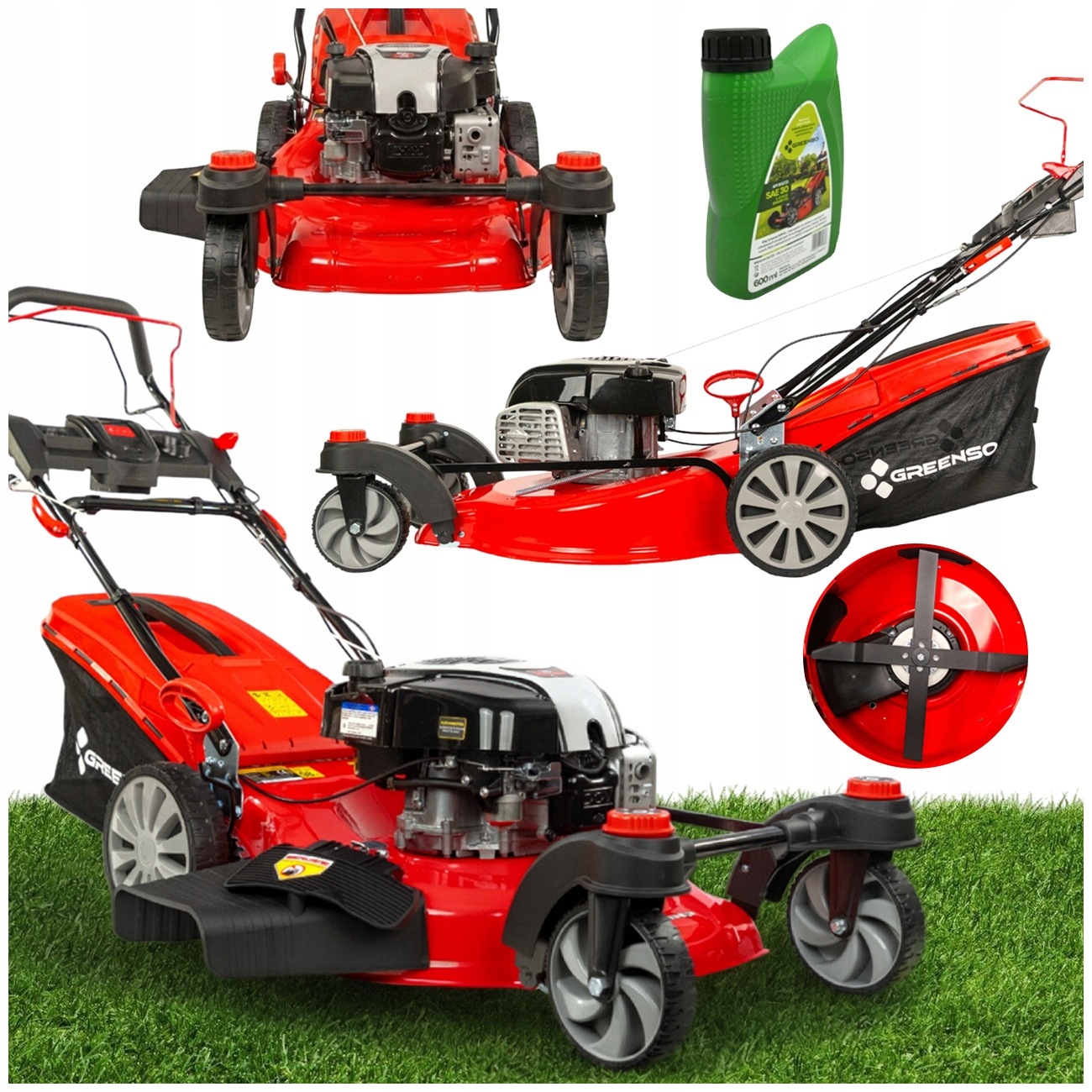 Kosiarka spalinowa z napędem Greenso skrętna silnik Briggs&Stratton 3,6 Km