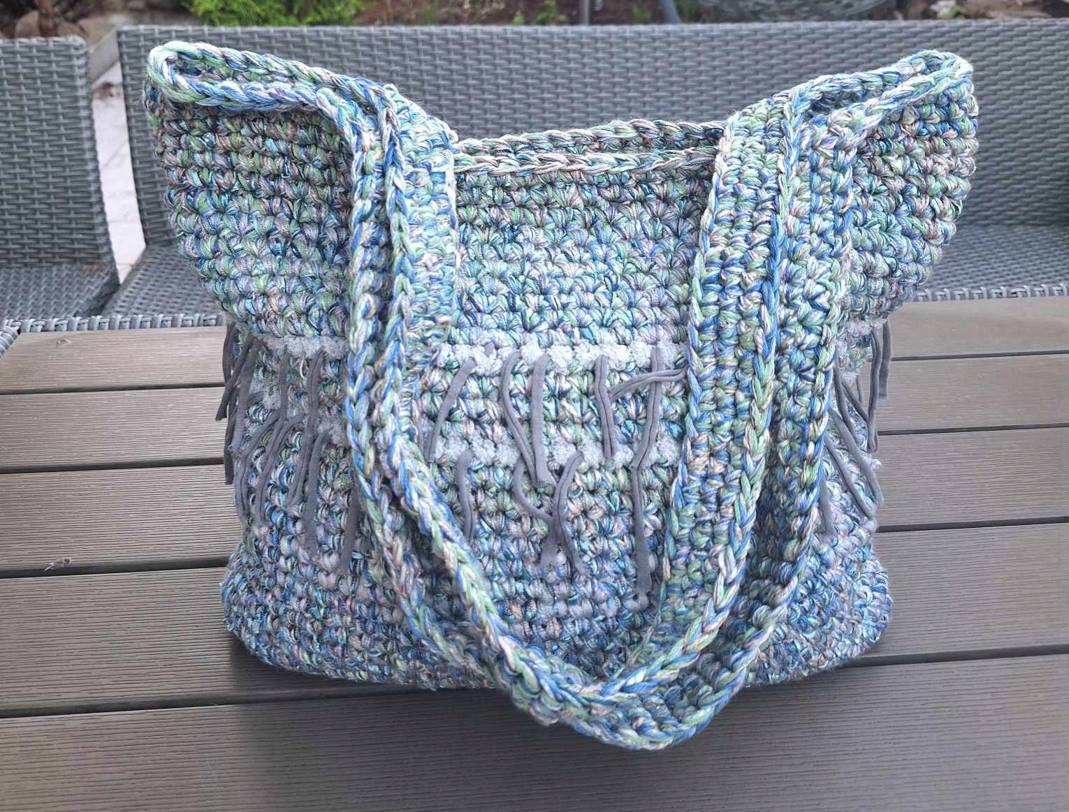 kabelka háčkovaná fantazijní vzor 2