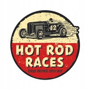 

Hot Rod Races naklejka