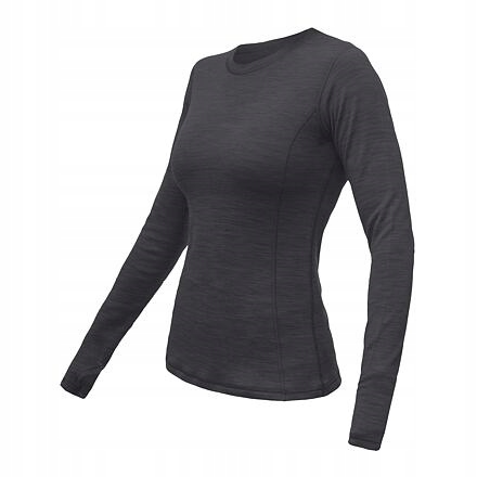 Sensor Merino Bold dámské triko dl.rukáv anthracite gray velikost L