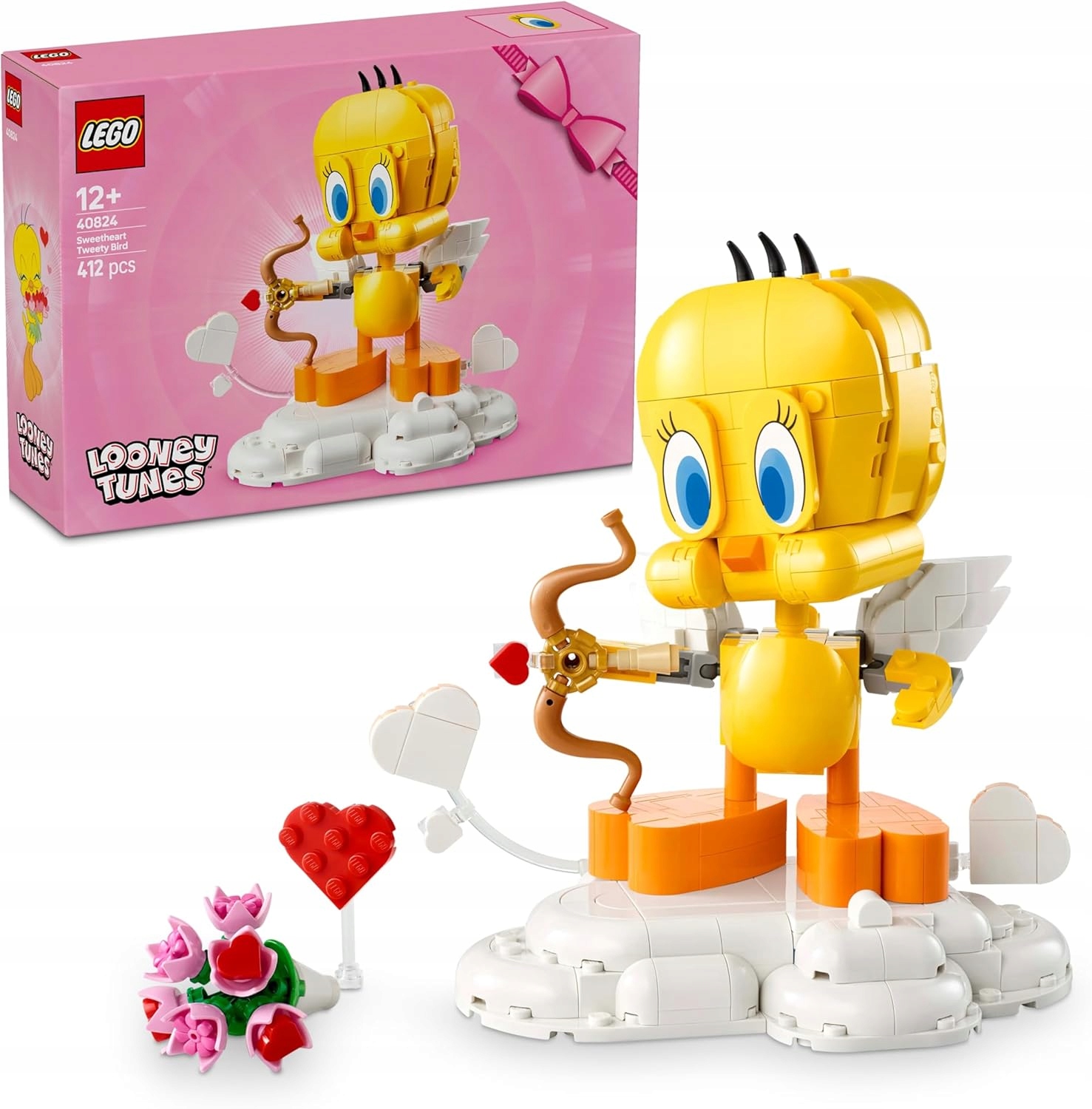 Lego Looney Tunes Tweety 40824 Dárek Valentýnská dekorace