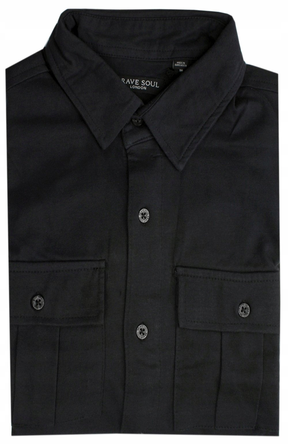 Sportowa Koszula Brave Soul - Czarna- S Marka Brave Soul