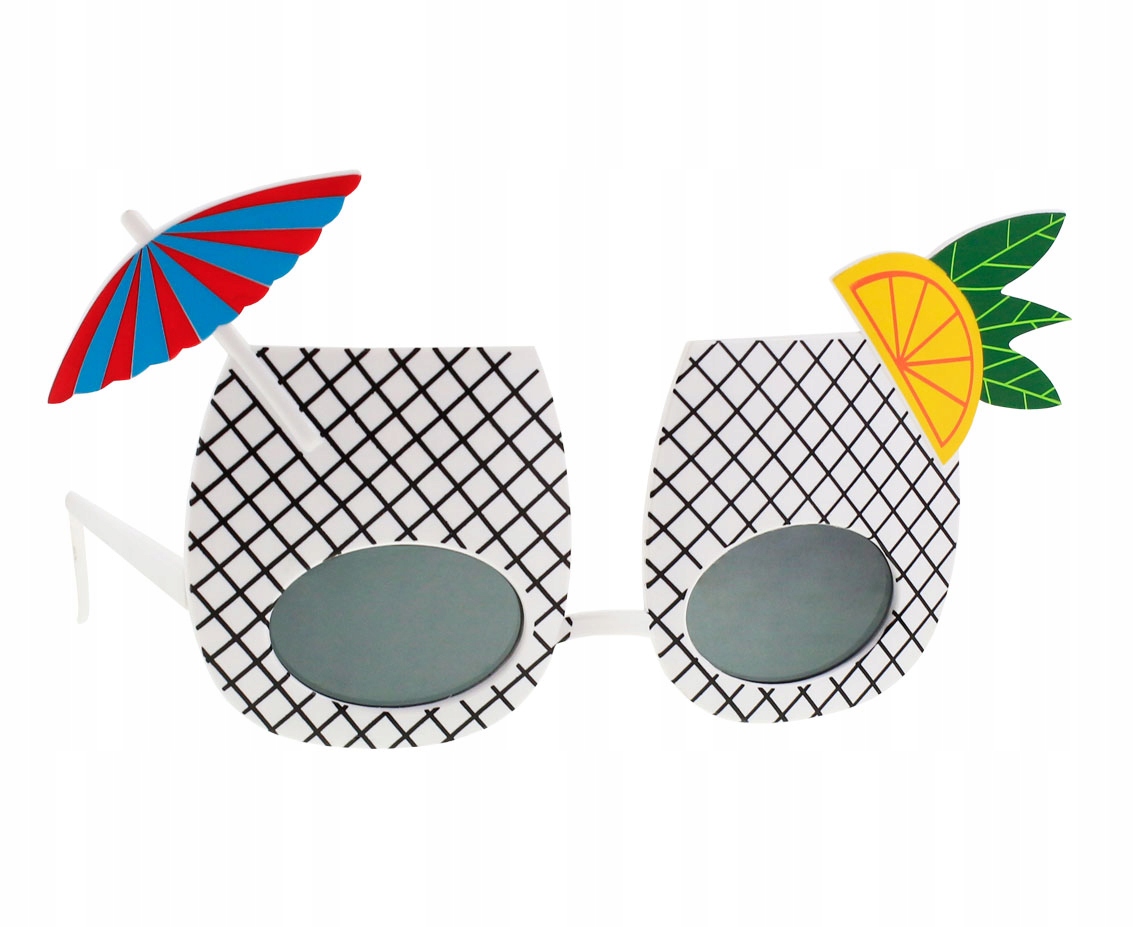 Okulary Drinki z Palemką Karnawał Fotobudka Party