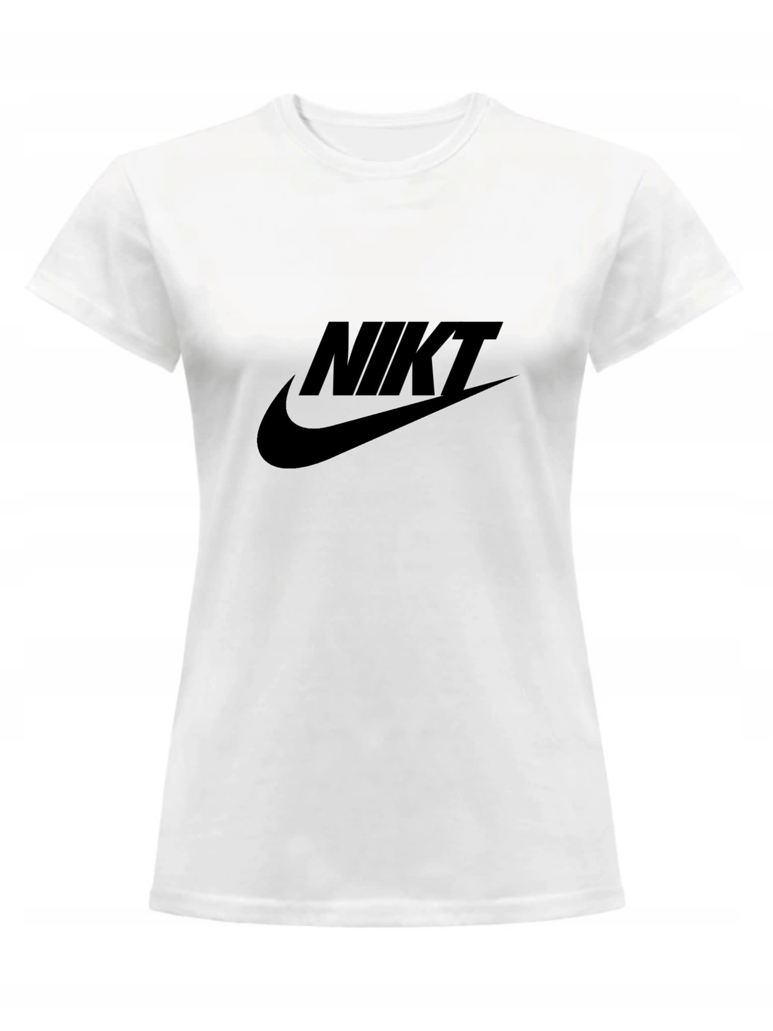 

Koszulka Damska T-shirt Nikt Biała Bawełniana XXL
