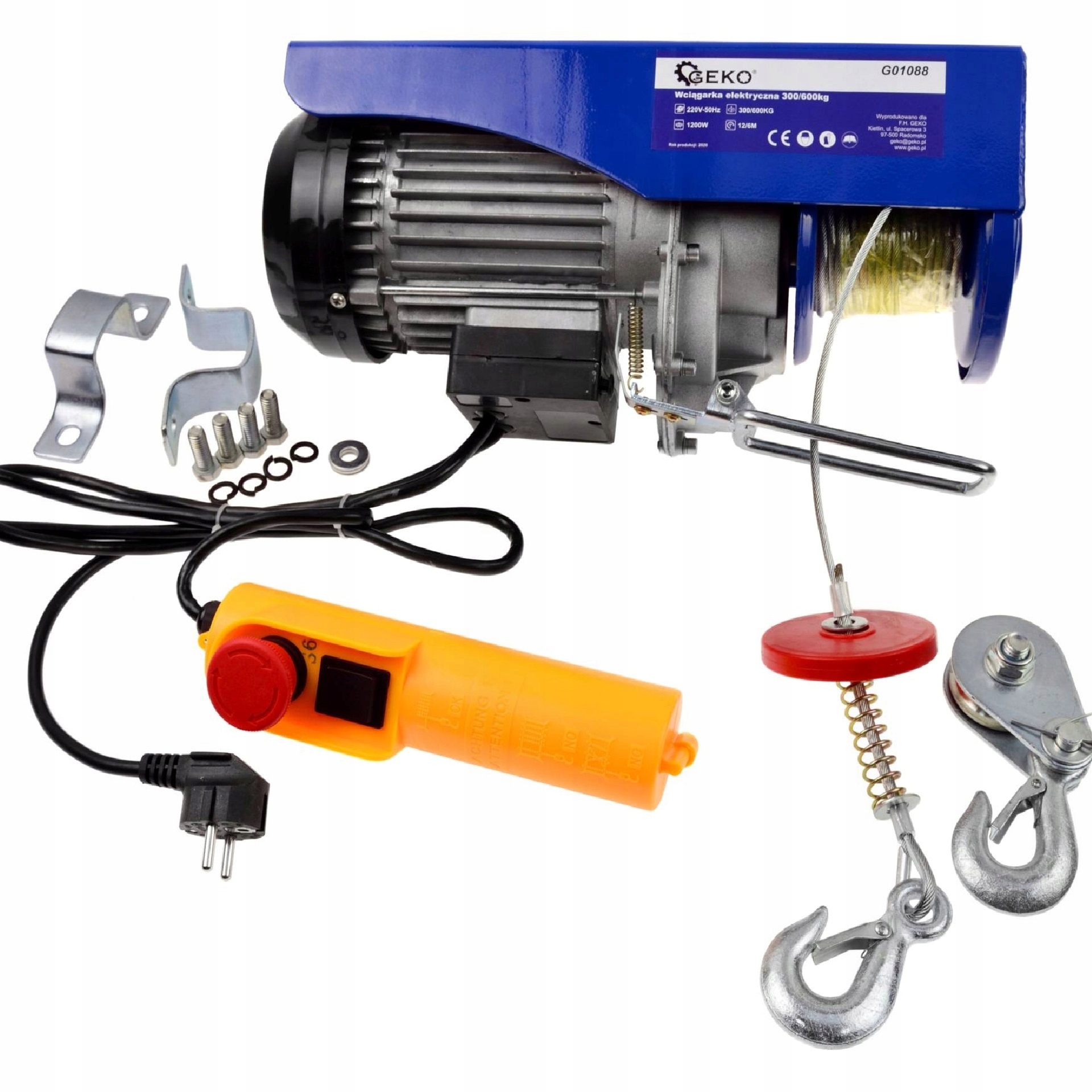 Elektrický navijak 230 V 300 kg 600 kg výška zdvihu 12 m