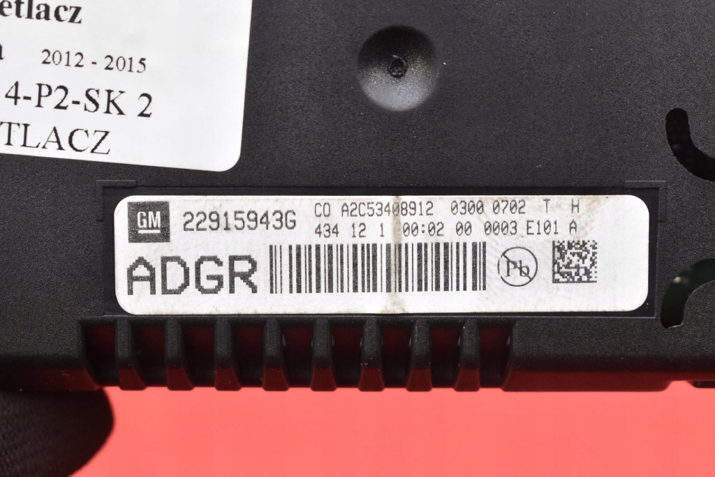display clock 22915943G OPEL MOKKA A 12-15