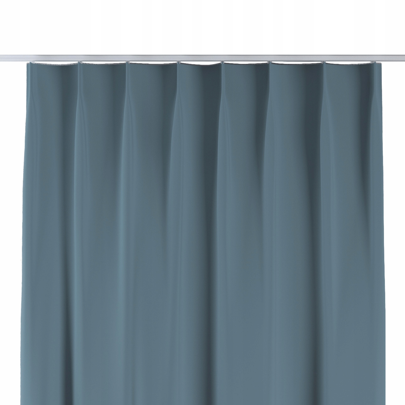 Závěs na jednoduchých flex hácích 130 x 260 cm, odstíny modré
