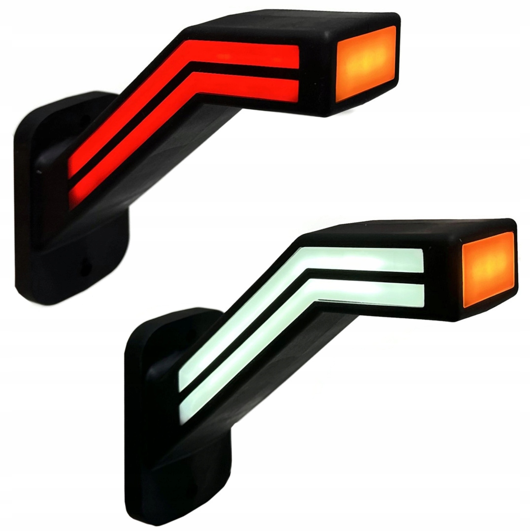 2X Obrysové Led Lampy Obrysové Gumové Neon Tir Návěs Přívěs 12V 24V