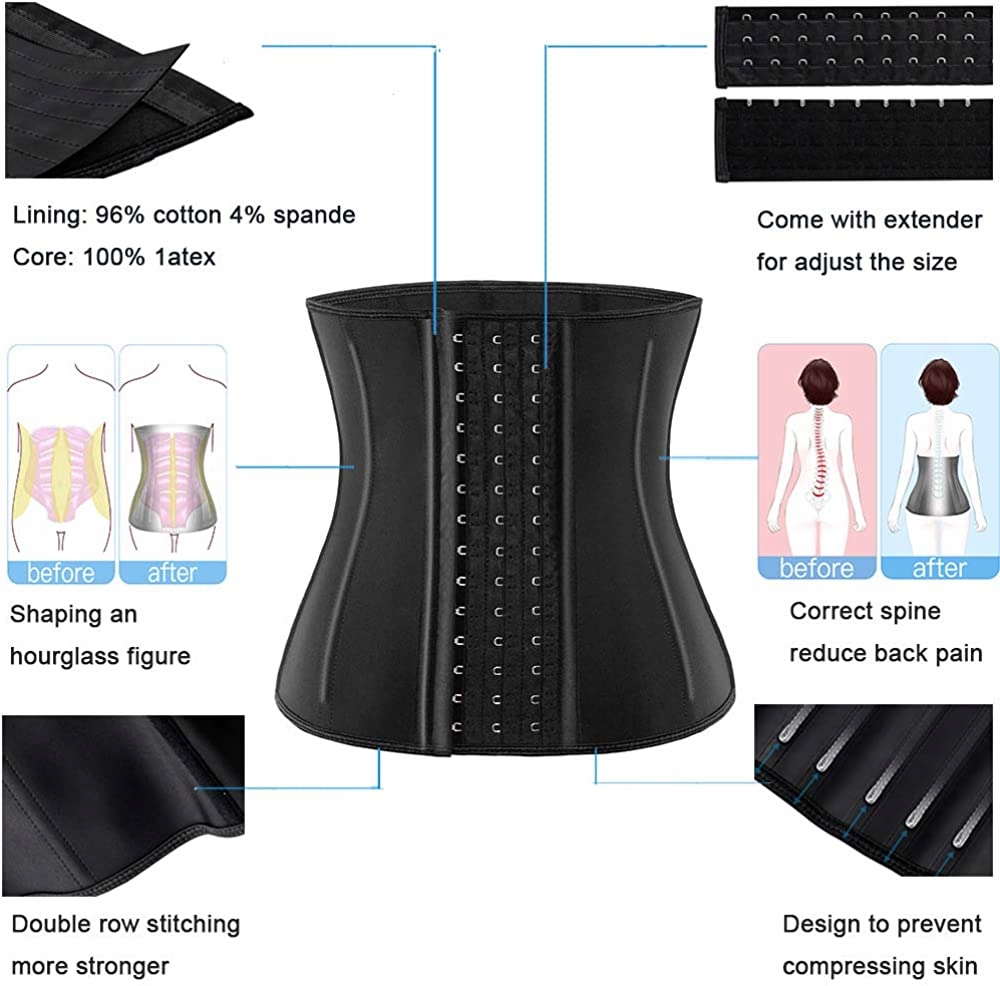 Waist Trainer, Gorset dla kobiet,4XL Materiał dominujący bawełna
