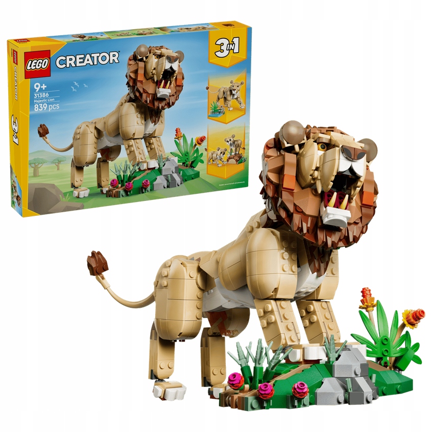 Lego 31386 Creator 3v1 Divoká zvířata: Pyšný lev