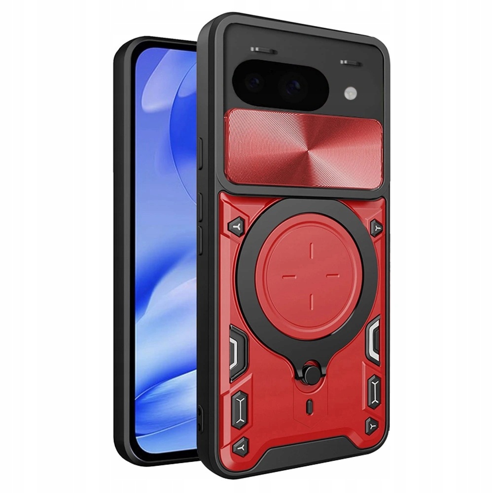 Techsuit CamGuard Pro etui do Google Pixel 9a – czerwone