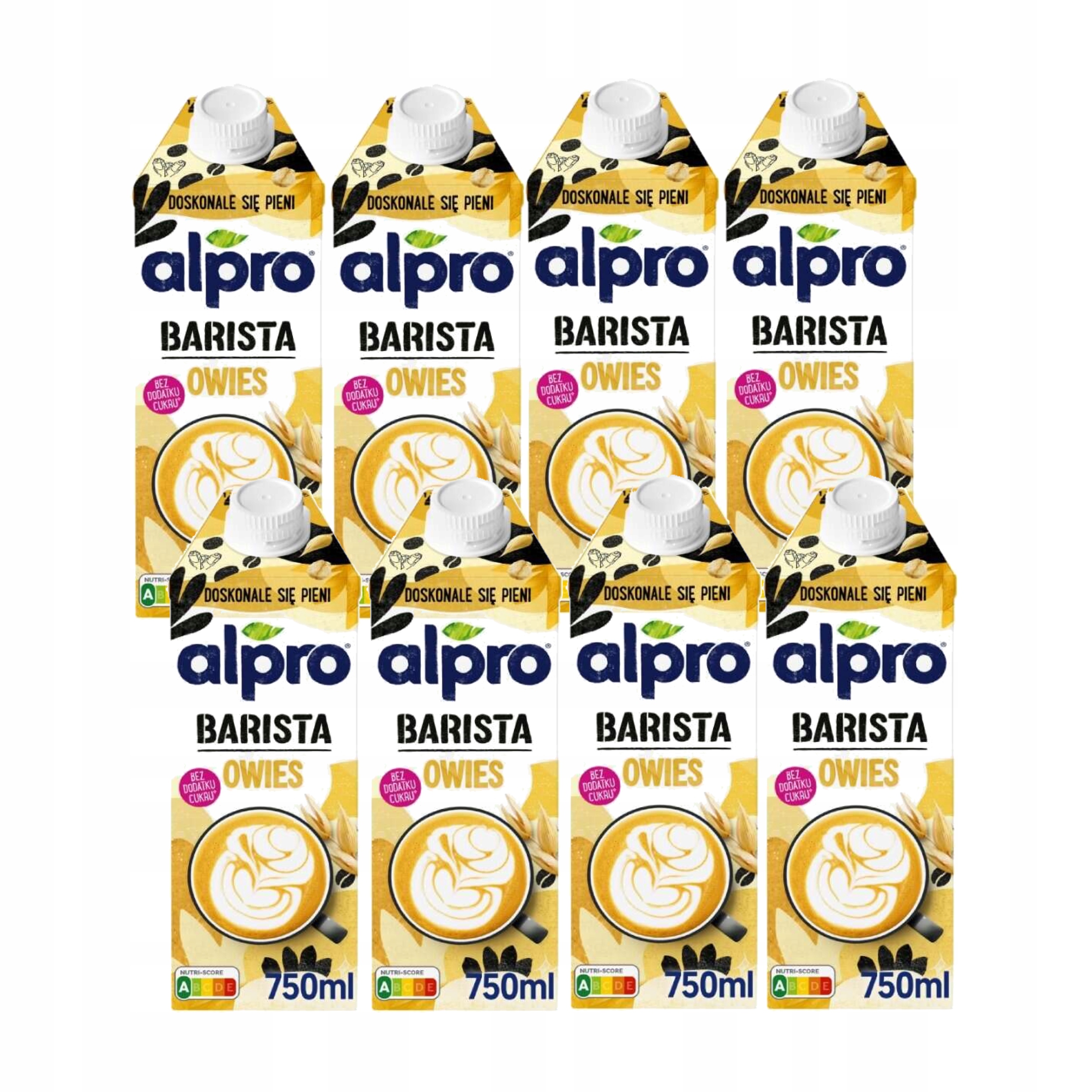 Levně Alpro Barista Ovesný Rostlinný Nápoj Bez Laktózy Bez Přidaného Cukru 8 x 750 ml