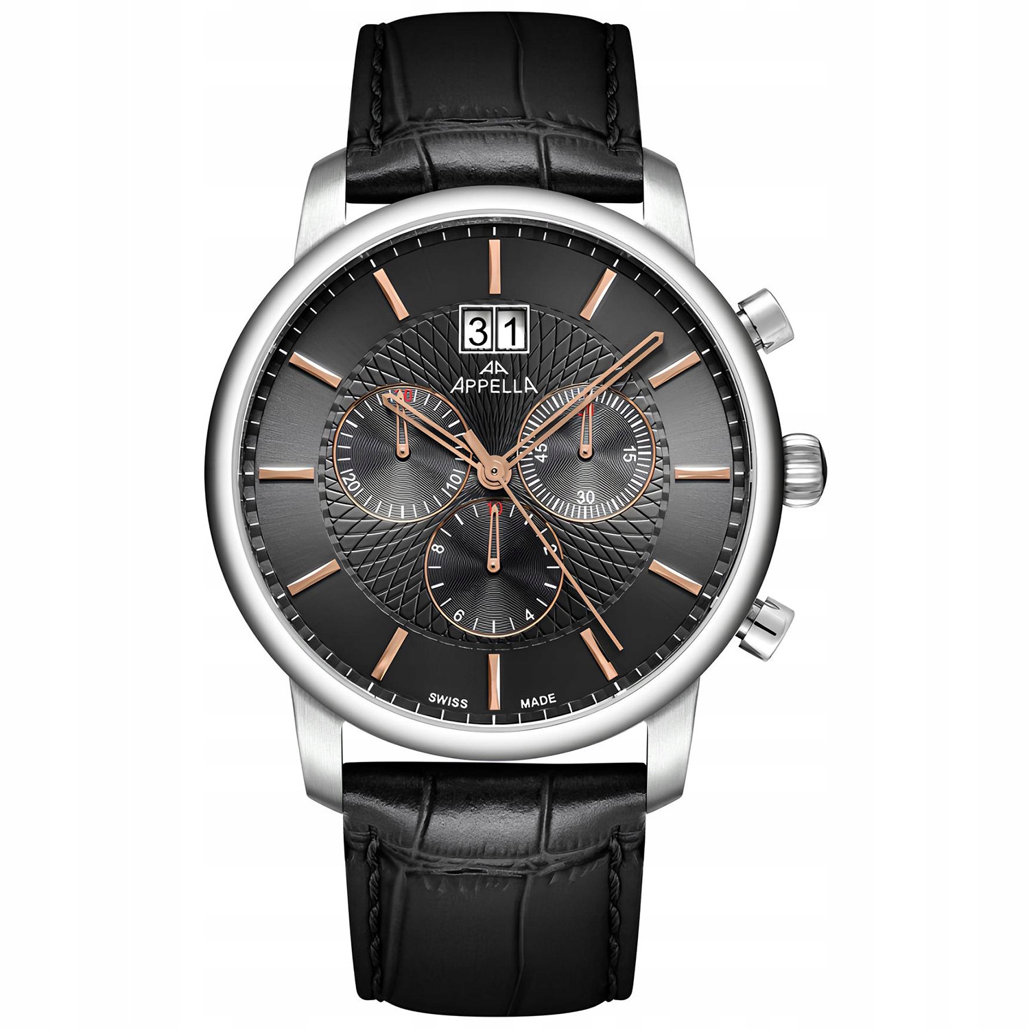 Pánské Hodinky Appella L70011.52R6CH s černým řemínkem