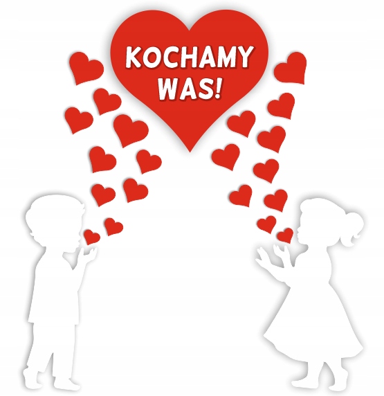 Dekoracja Dzień Mamy i Taty - DZIECI+SERCA - XXL