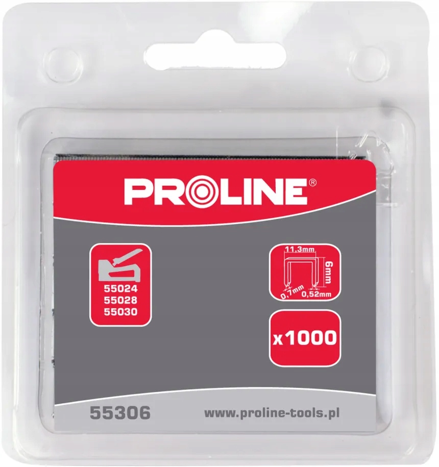 Zszywki hartowane typ A 53 L:14mm PROLINE (55314)